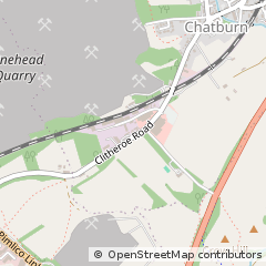 Map of Clitheroe, Lancashire