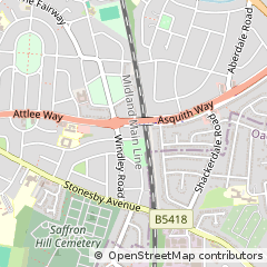 Map of Leicester, Leicestershire