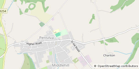 Map of Liskeard, Cornwall