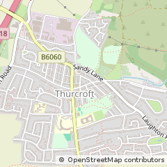 Map of Rotherham, South Yorkshire