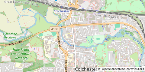 Map of Colchester