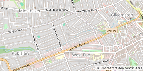 Map of Aberdeen, Aberdeenshire