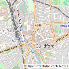 Map of Guildford, Surrey