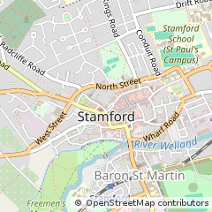 Map of Stamford, Lincolnshire