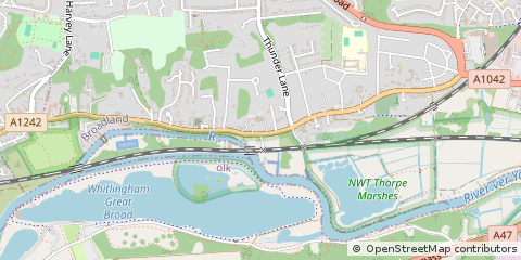 Map of Norwich, Norfolk