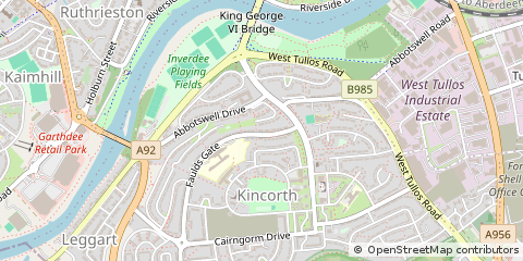 Map of Aberdeen