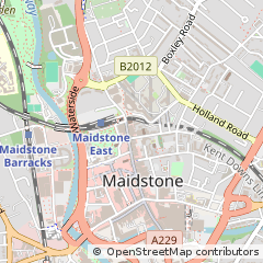 Map of Maidstone, Kent