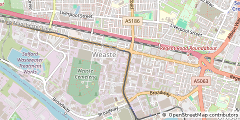 Map of Salford