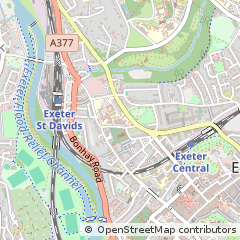 Map of Exeter, Devon