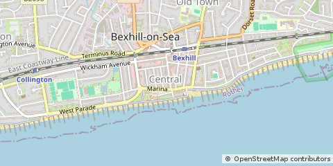 Map of Bexhill-on-SEA