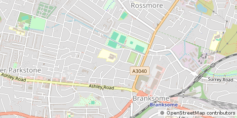 Map of Poole, Dorset