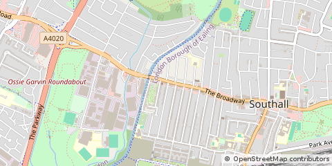 Map of Southall, Middlesex