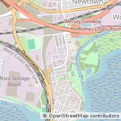 Map of Widnes, Cheshire