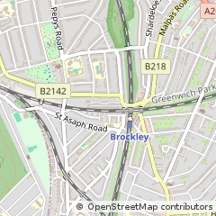 Map of Brockley, London