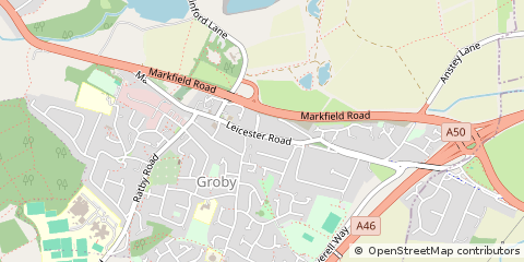 Map of Leicester