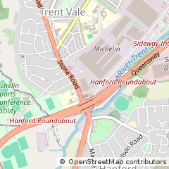 Map of Stoke on Trent, Staffordshire