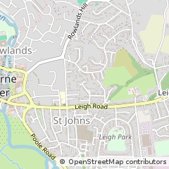 Map of Wimborne, Dorset