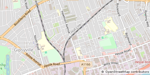 Map of Hull, East Yorkshire