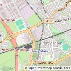 Map of North Shields, Tyne and Wear