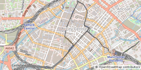 Map of Manchester