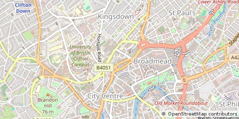 Map of Bristol
