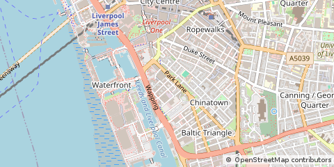 Map of Liverpool, Merseyside