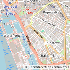 Map of Liverpool, Merseyside