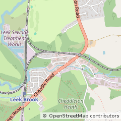 Map of Leekbrook, Staffordshire