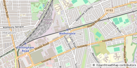 Map of Newcastle Upon Tyne