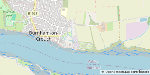 Map of Burnham-on-Crouch