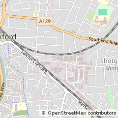Map of Wickford, Essex