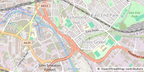 Map of Leeds, West Yorkshire