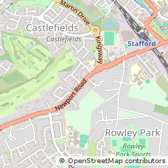 Map of Stafford, Staffordshire
