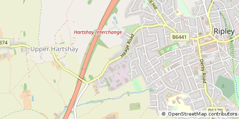 Map of Ripley, Derbyshire