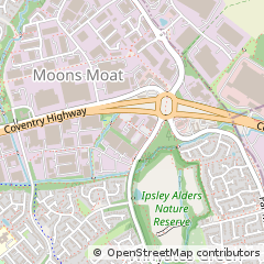 Map of Redditch, Worcs