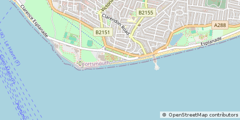 Map of Southsea, Hamsphire