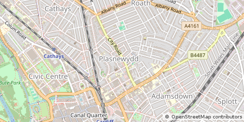 Map of Cardiff