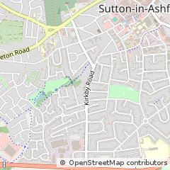 Map of Sutton-in-Ashfield