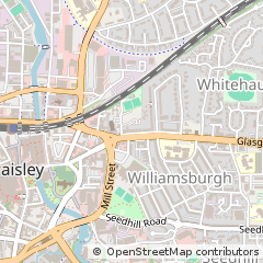 Map of Paisley, Renfrewshire