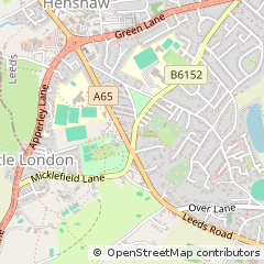 Map of Leeds, West Yorkshire