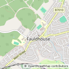 Map of Fauldhouse, West Lothian