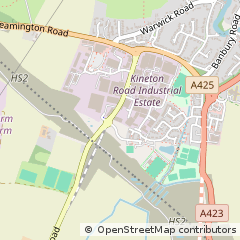 Map of Southam, Warks