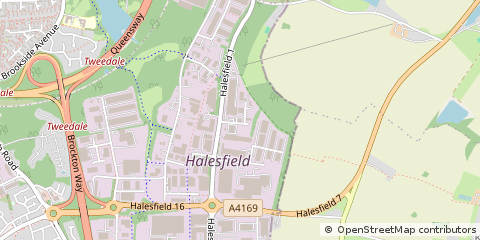 Map of Telford, Shropshire