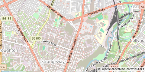 Map of Manchester, Lancashire