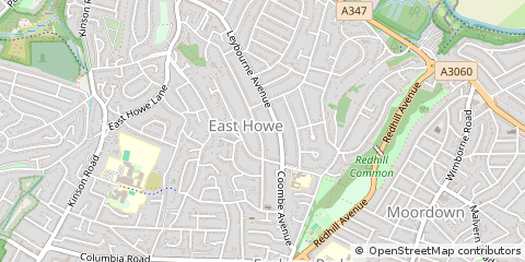 Map of Bournemouth