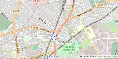Map of Liverpool, Merseyside