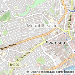 Map of Swansea