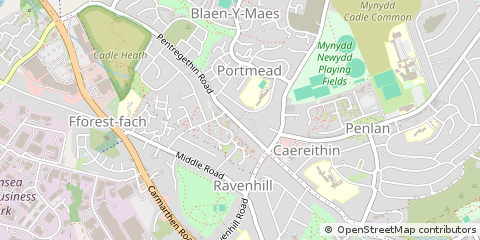 Map of Swansea