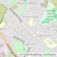 Map of Swansea