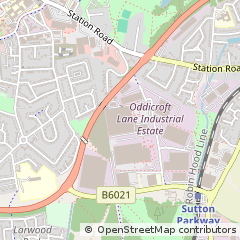 Map of Sutton-in-Ashfield, Nottinghamshire